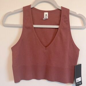 NWT 90 Degree by Reflex Ribbed Tank Too Sports Bra